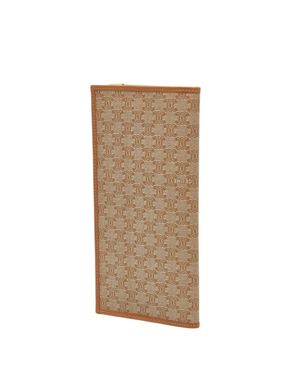 Celine Macadam Wallet Billfold Beige Brown Leather - Picture 2 of 10